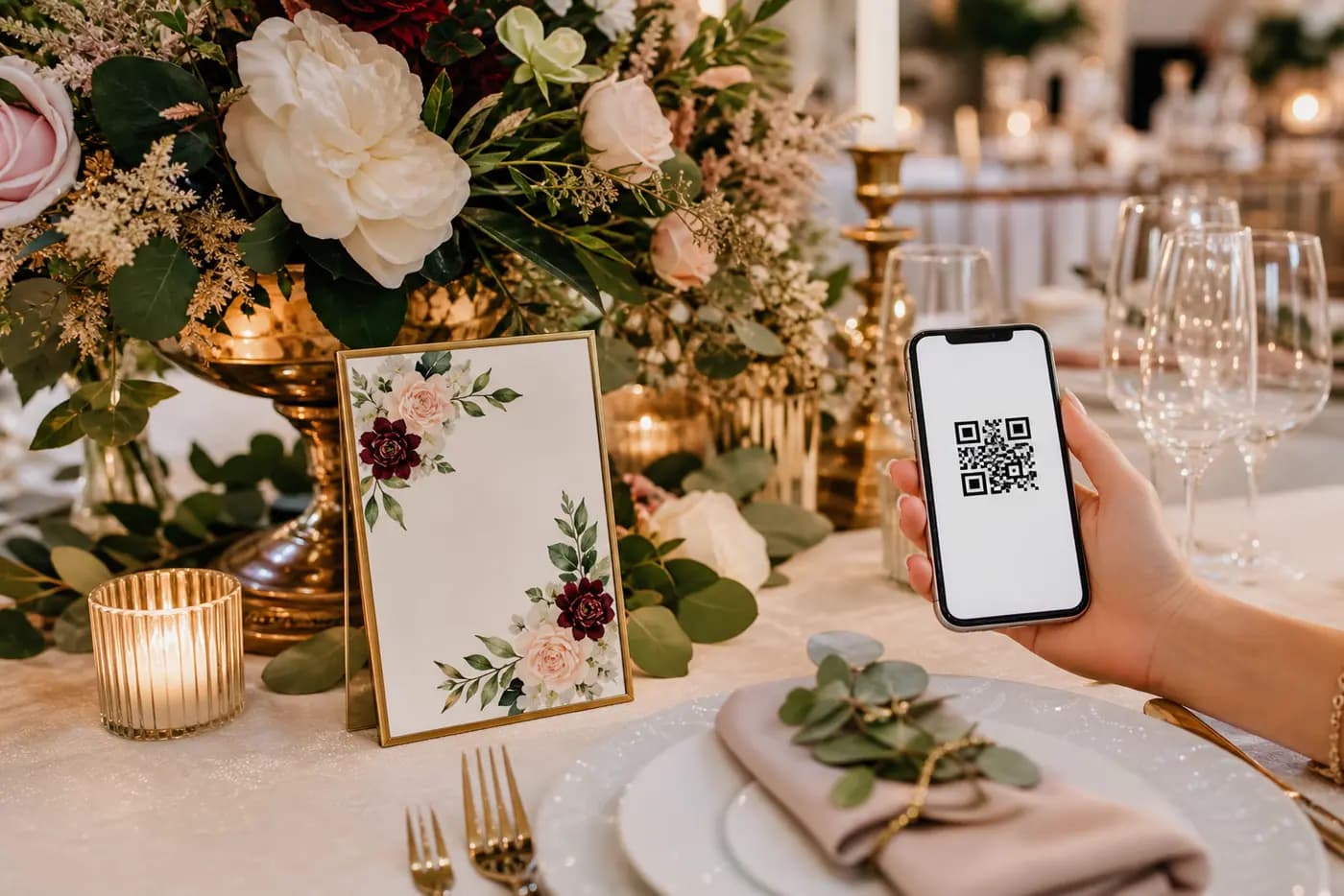 QR pe masă